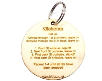 Kitchener, key ring, Natural ply wood