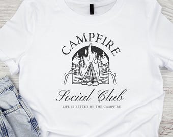 Campfire Social Club PNG SVG | Projekt koszulki kempingowej | Sublimacja | Pobieranie cyfrowe