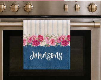 Bloemen keukenhanddoek sublimatie, png PNGEgg | Theedoekontwerp 11 x 28 | Handdoek met bloemenprint | Gepersonaliseerde naamhanddoek | Direct downloaden