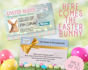 Easter Bunny License for Sublimation Design or Print at home - PNG & PDF File - Easter Bunny Hopping License
