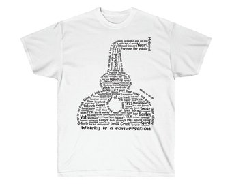 Tee shirt Unisex Ultra cotton; Whisky in Words - from whiskywatch.uk
