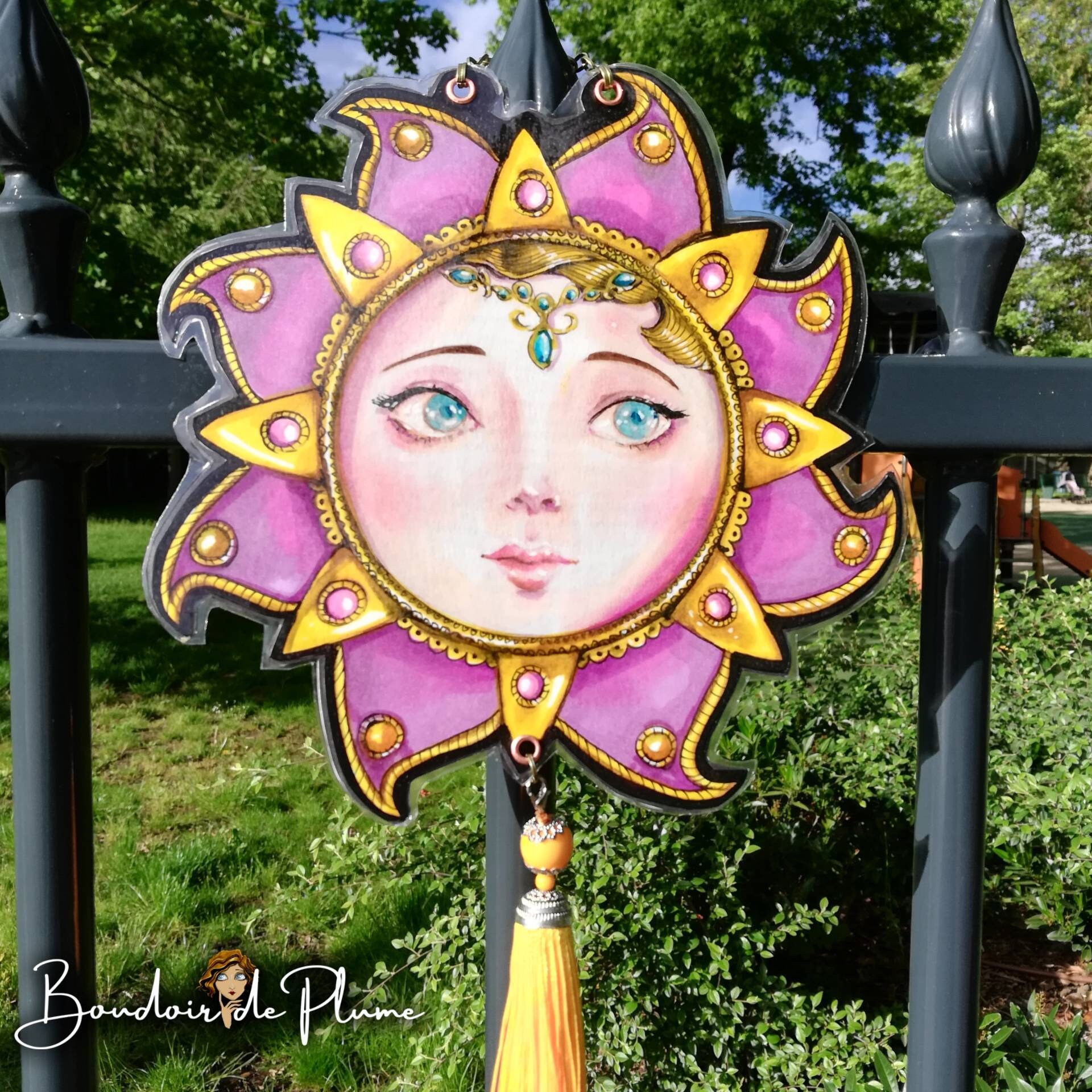 Pampille Suspension Ornementale Déco Soleil