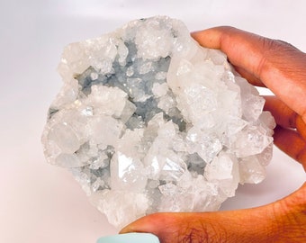Large Apophyllite Cluster | Natural Meditation Stone to Connect with Angels