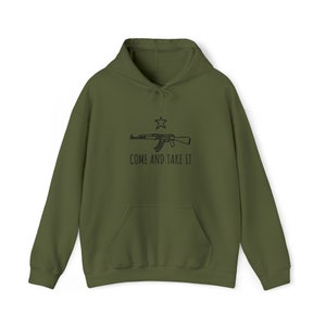 AK 47 / AK47 - Come and Take It - Kalashnikov - Kalash - 2A Hoodie Sweatshirt - Molon Labe - Freedom - Second Amendment