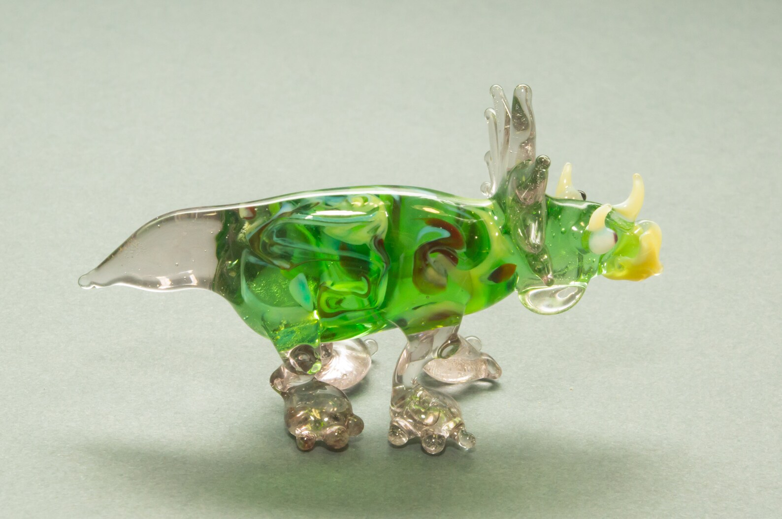 Dinosaur glass figurine Baby dino glass figure Lampwork Etsy
