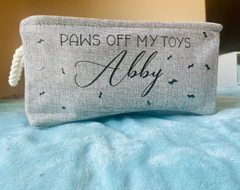 Paws off my Toys Personalized Basket