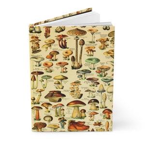 Vintage Mushroom Journal, Adolphe Millot Fungi, Vintage Nature Notebook, Plant Journal, Cottage Core Journal, Gardening Journal, Larousse