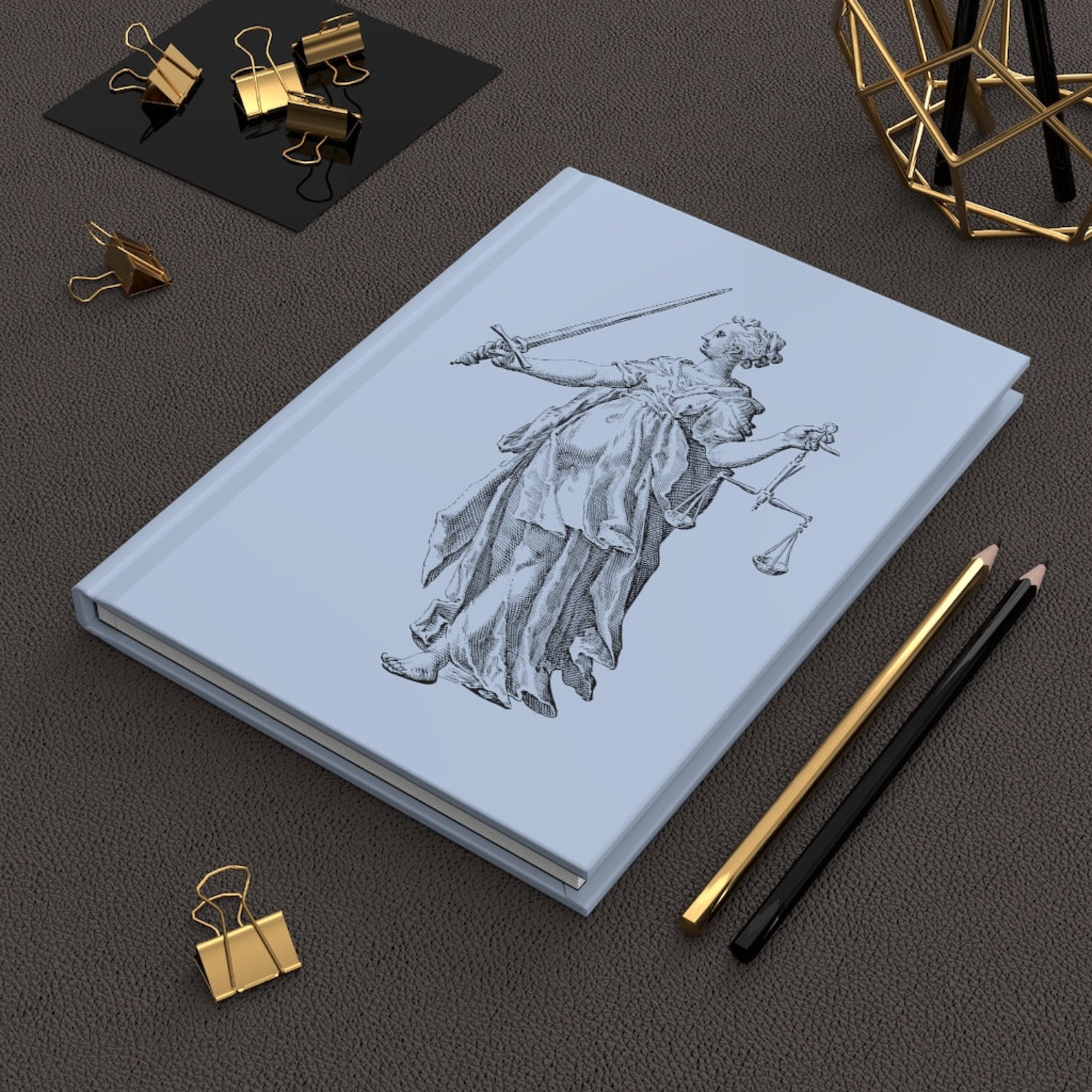 Lady Justice Lawyer Notebook Lawyer Journal Lawyer Gift For Etsy
