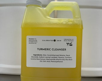 WHOLESALE Turmeric Glow Cleanser, Face Cleanser, Hydrating Face Wash, Brightening Cleanser, Private Label Cleanser