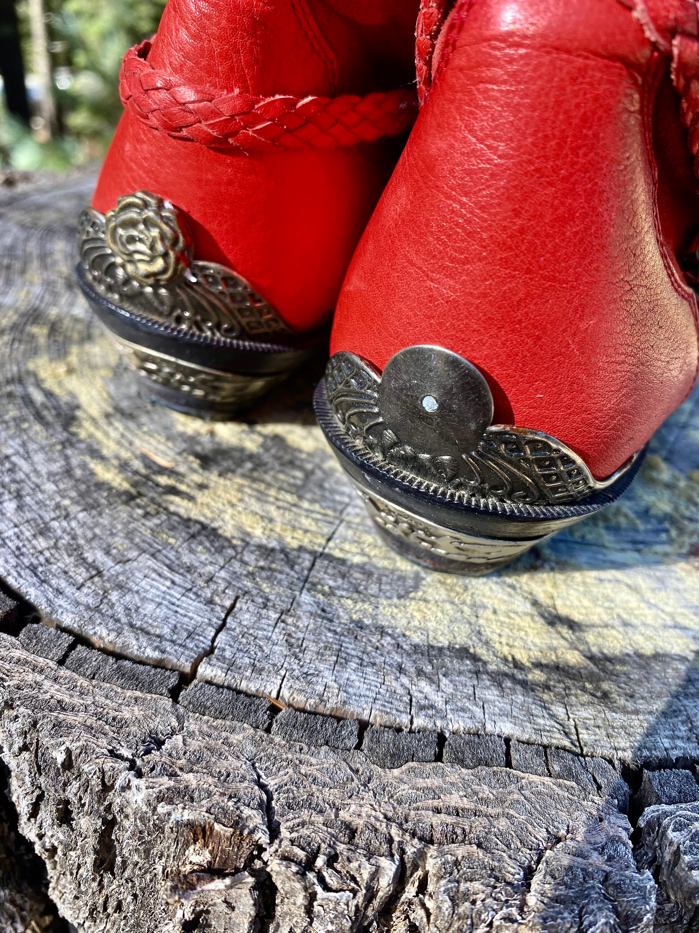 Vintage 80s | Cowgirl | Red | Leather | Country | Concert