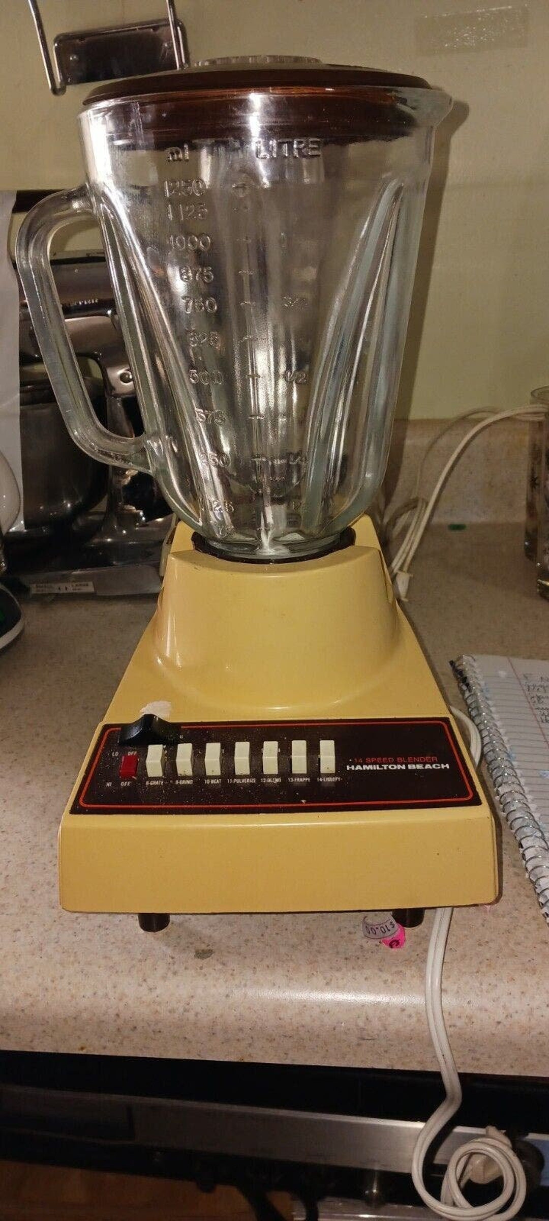 Vtg Hamilton Beach Blender 14-speed Base Model 632-1 Almond