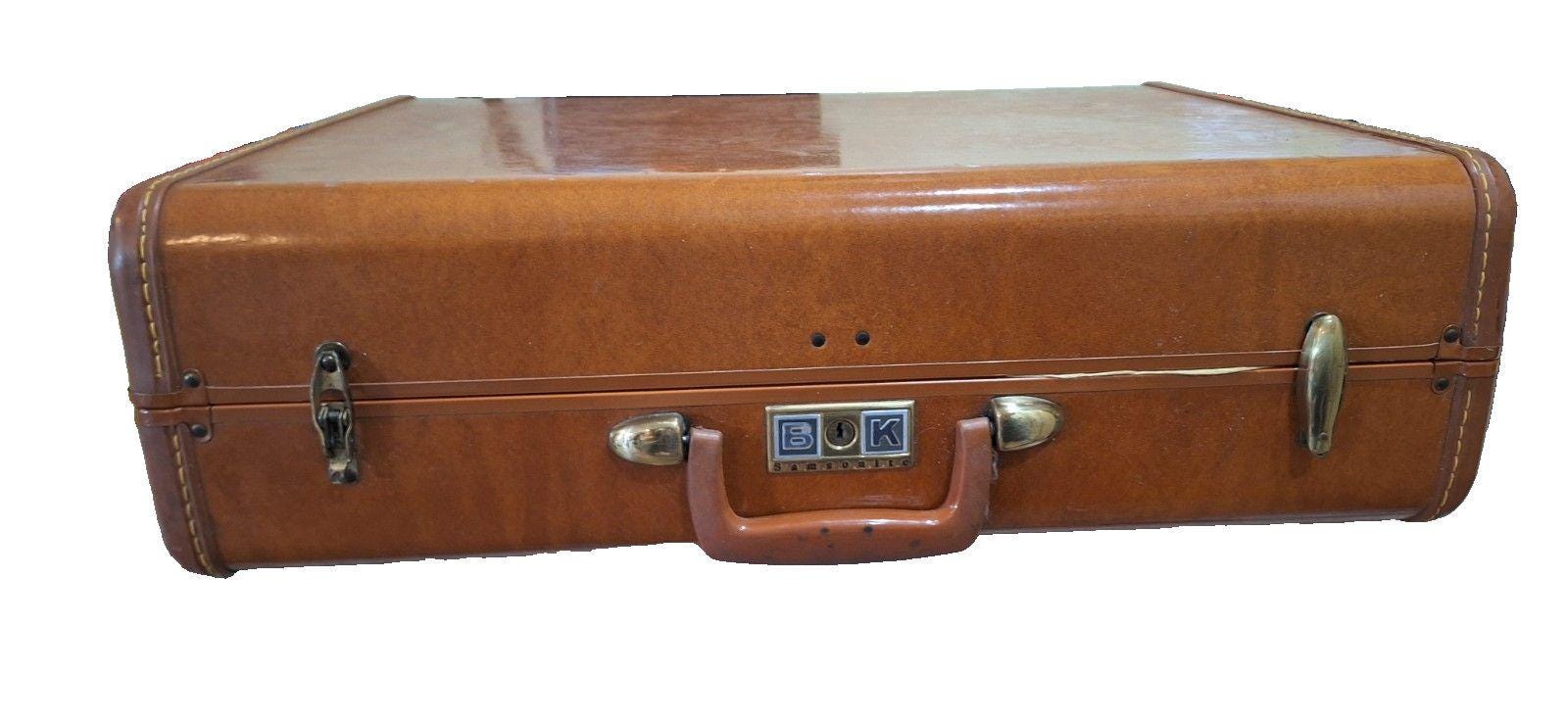 Vintage Samsonite Streamlite Hardside Suitcase 21x7.5x15 Brown MCM