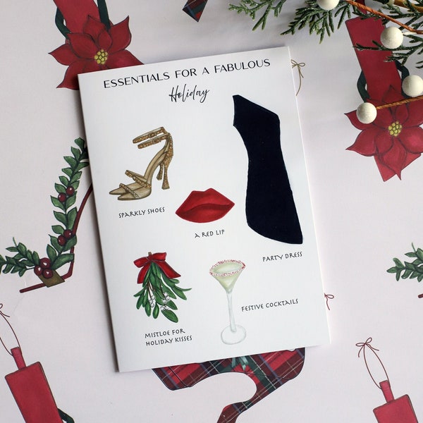 Holiday Essentials  Fashion Christmas Card