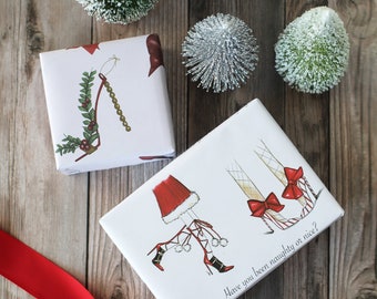 Skurriles, schickes und lustiges Weihnachtsgeschenkpapier, Mix and Match