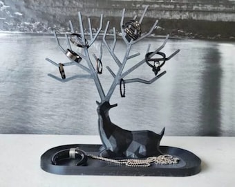 Deer Schmuckhalter, Geweihring und Schmuckständer