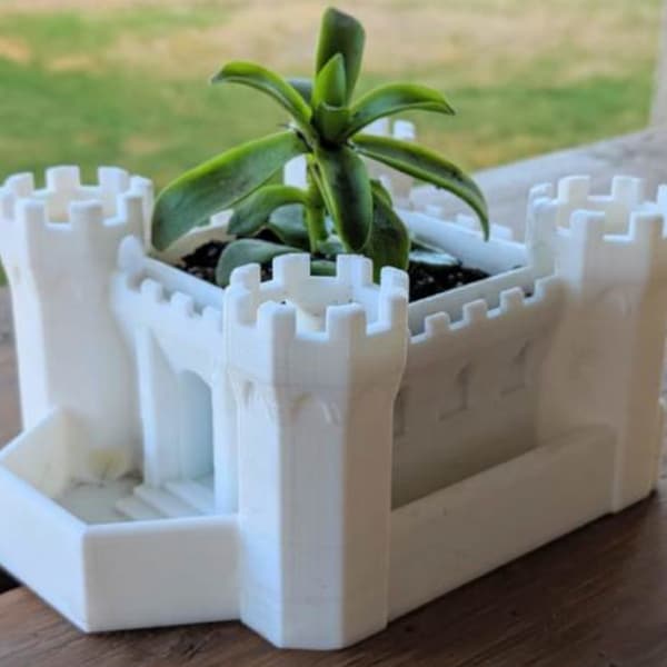 Castle Towers Planter | Succulent Planter | 3D printed planter | Succulent Planter