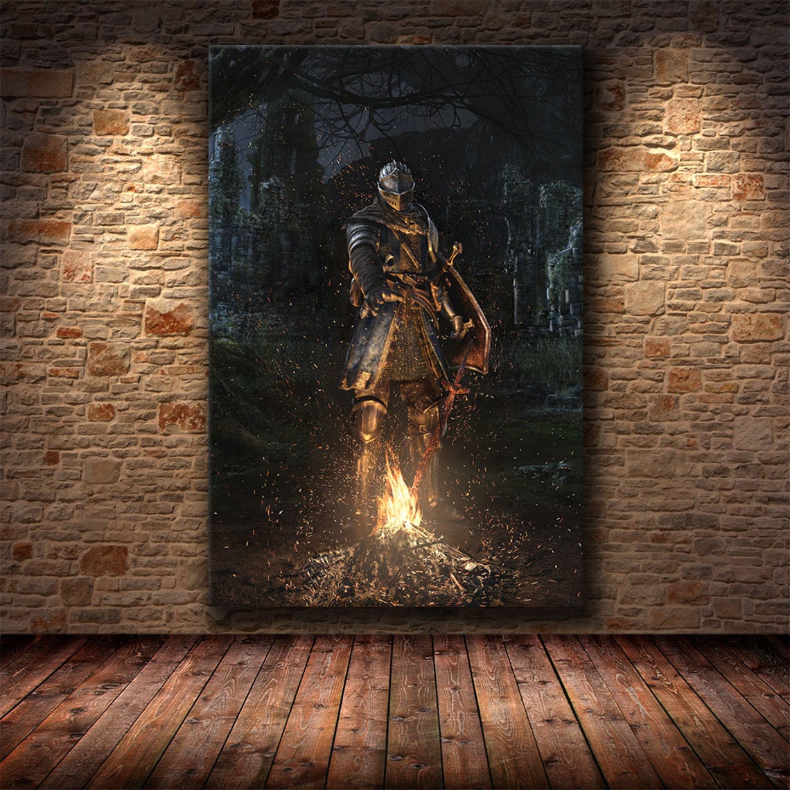 Dark Souls Canvas Poster Print Wall Art Home Decor Game Etsy