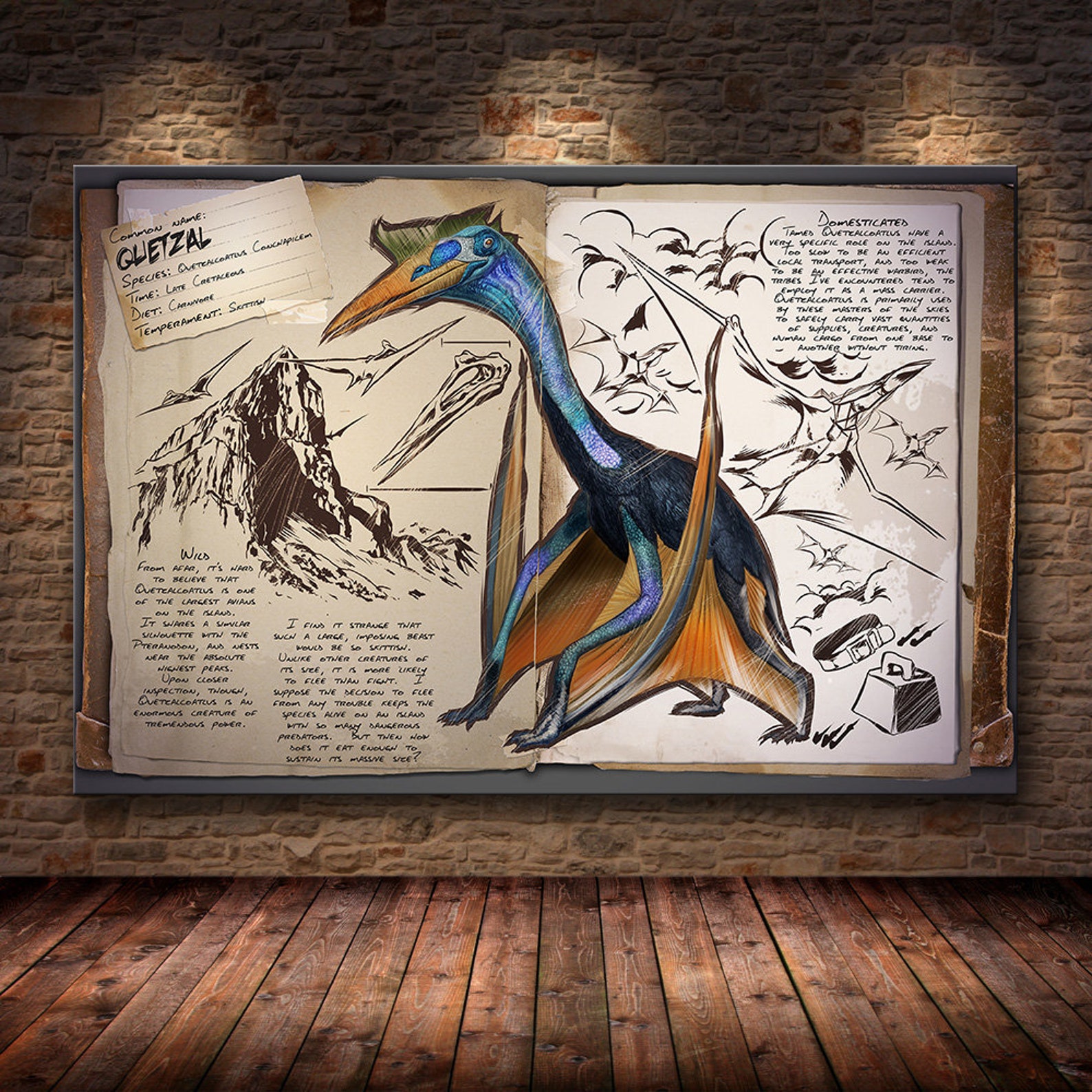 Ark Survival Evolved Canvas Poster Print Wall Art Home Decor Etsy