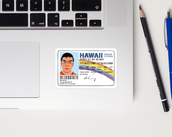 McLovin Superbad Sticker Movie Pop Culture Iconic Niche Comedy Funny Gift Michael Cera Seth Rogan Adam Sandler Cinephile Hangover 2000s Film