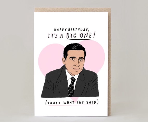 The Office Michael Scott Birthday Greetings Card Funny Tv Comedy