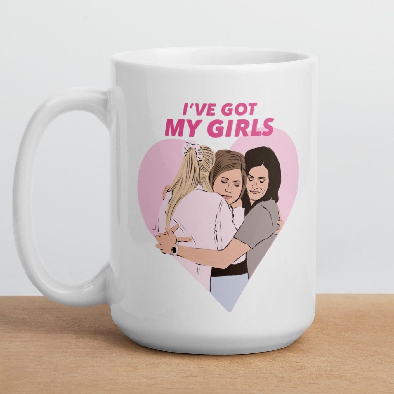 FRIENDS Monica Rachel Best Friends Mug Set Red White - View #6