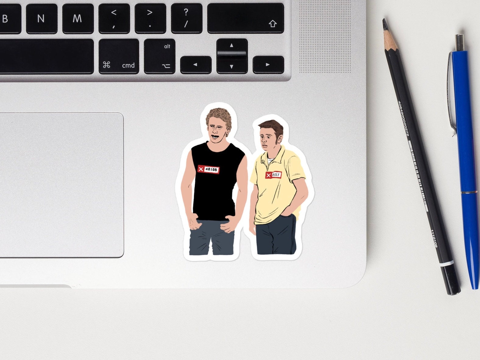 Ant and Seb X factor Audition Meme Sticker | Laptop MacBook Waterbottle Vinyl Glossy Cute Funny Niche British Iconic Pop Culture Tv Moments