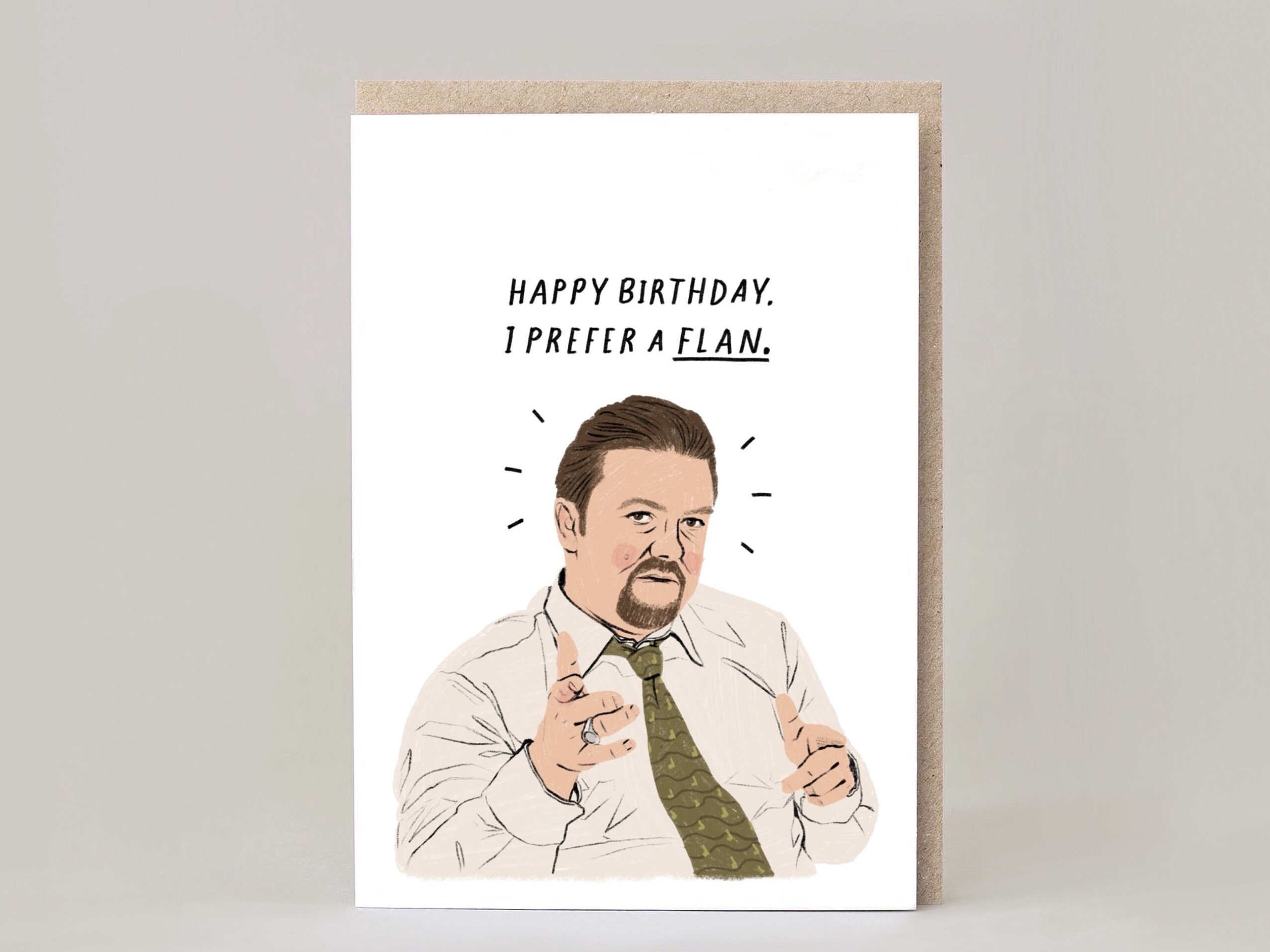 David Brent Birthday Card: Funny 'The Office' UK Greetings Card, image size:2554x1916