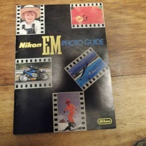 Nikon EM photo guide vintage manual. Useful bit of kit to add to your set up. Would make for a great gift.