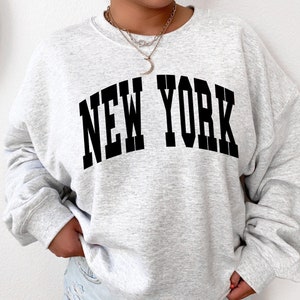 New York Crew Neck New York Sweatshirt New York Shirt Trendy Sweatshirt Oversized Sweatshirt College Crewneck College Sweatshirt