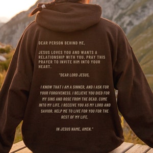 Dear Person Behind Me Christian Hoodie Jesus Hoodie Trendy Hoodie Bible Verse Shirt Aesthetic Clothes Aesthetic Hoodie Christian Clothing
