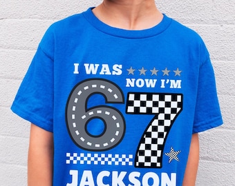 6 7 chemise anniversaire J'avais 6 ans maintenant j'ai 7 ans chemise anniversaire drôle 7e anniversaire de mariage pour garçon fille viral 67 t-shirt anniversaire meme 6 tournant 7 anniversaire chemise