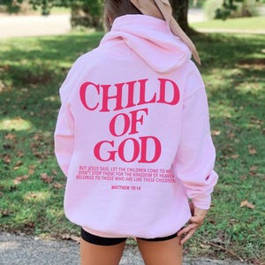 Sudadera con capucha juvenil "Niño de Dios", Jesús te ama, sudadera con capucha cristiana para niños, sudadera con capucha de Jesús, sudadera con capucha moderna, versículo bíblico, mercancía cristiana