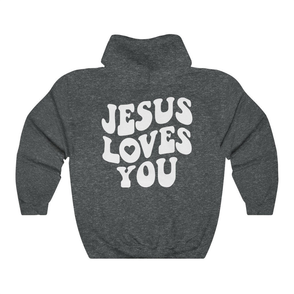 GraceLoveStudios Jesus Loves You Love Like Jesus Hoodie Christian Hoodie Christian Sweatshirt Trendy Hoodie Aesthetic Hoodie Faith Based Clothing