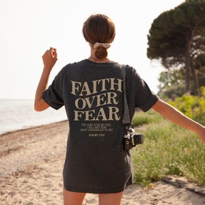 Faith Over Fear Shirt Christian Shirt Aesthetic Shirt Love Like Jesus ...