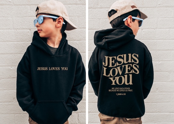 Jesus Loves You Hoodie Christian Hoodie Christian Sweatshirt Jesus Hoodie  Trendy
