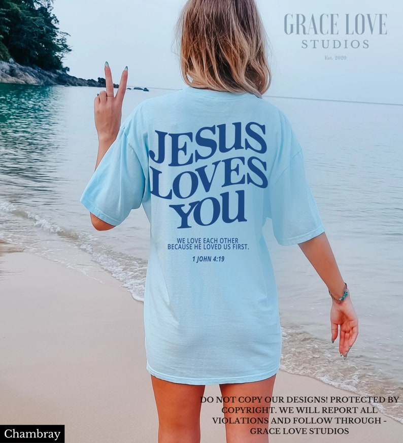 Jesus Loves You Comfort Colors Shirt Love Like Jesus Shirt - Etsy