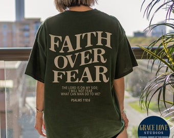 Faith Over Fear Christian Merch Christian Apparel Christian