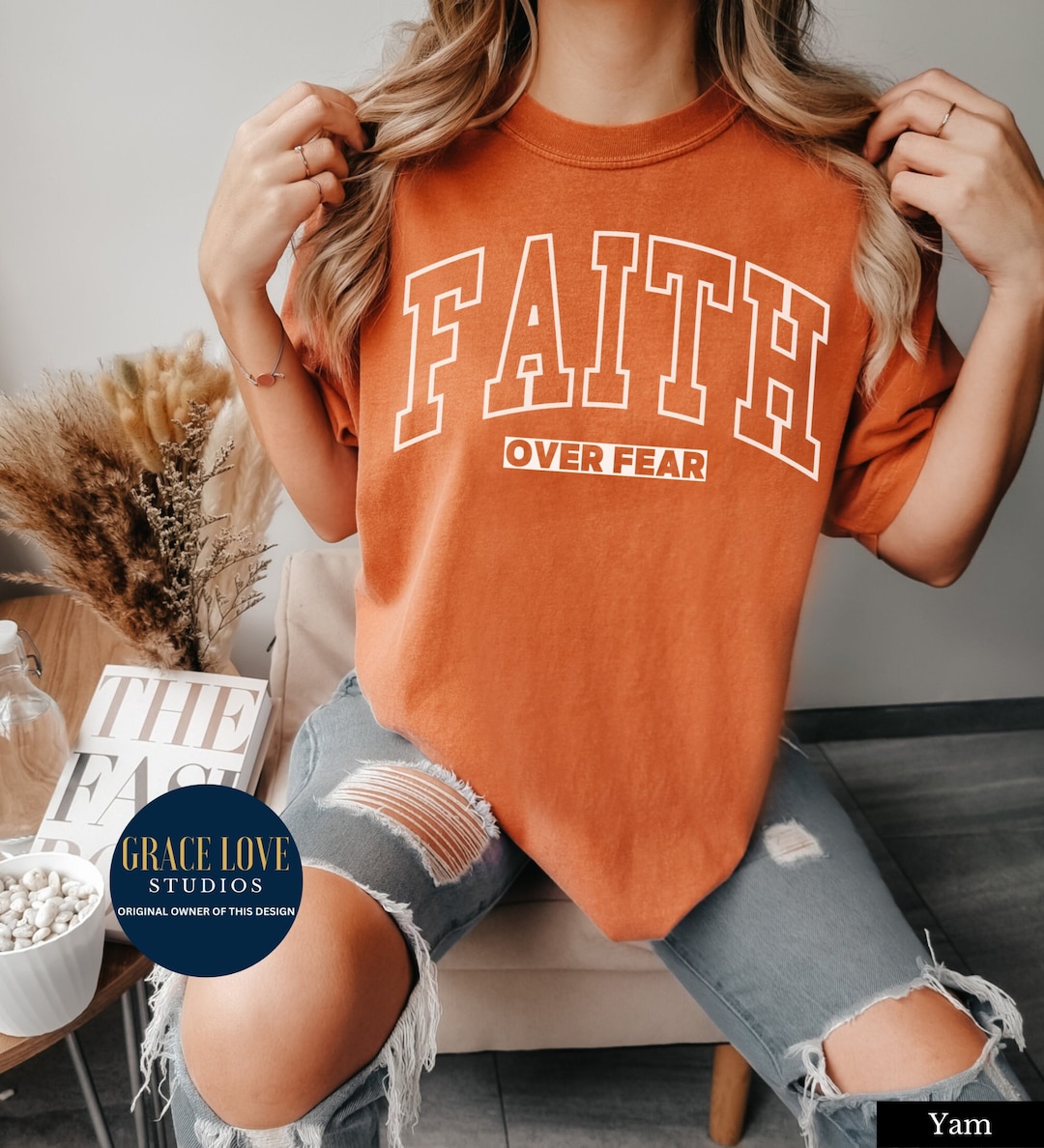 Faith Over Fear Christian Merch Christian Streetwear Faith Etsy