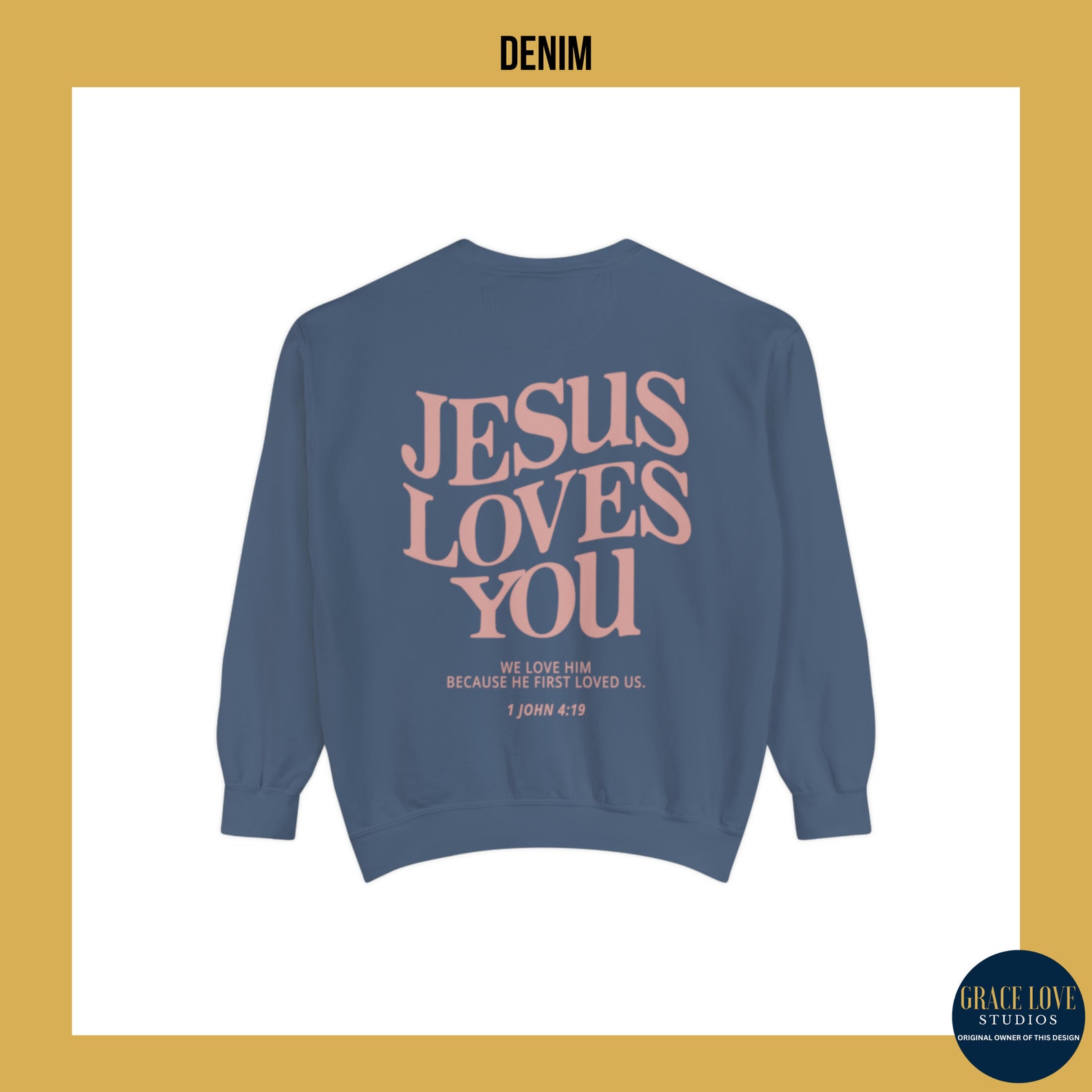 I love Jesus Sweatshirt - Classic Adult Apparel for Every Believer