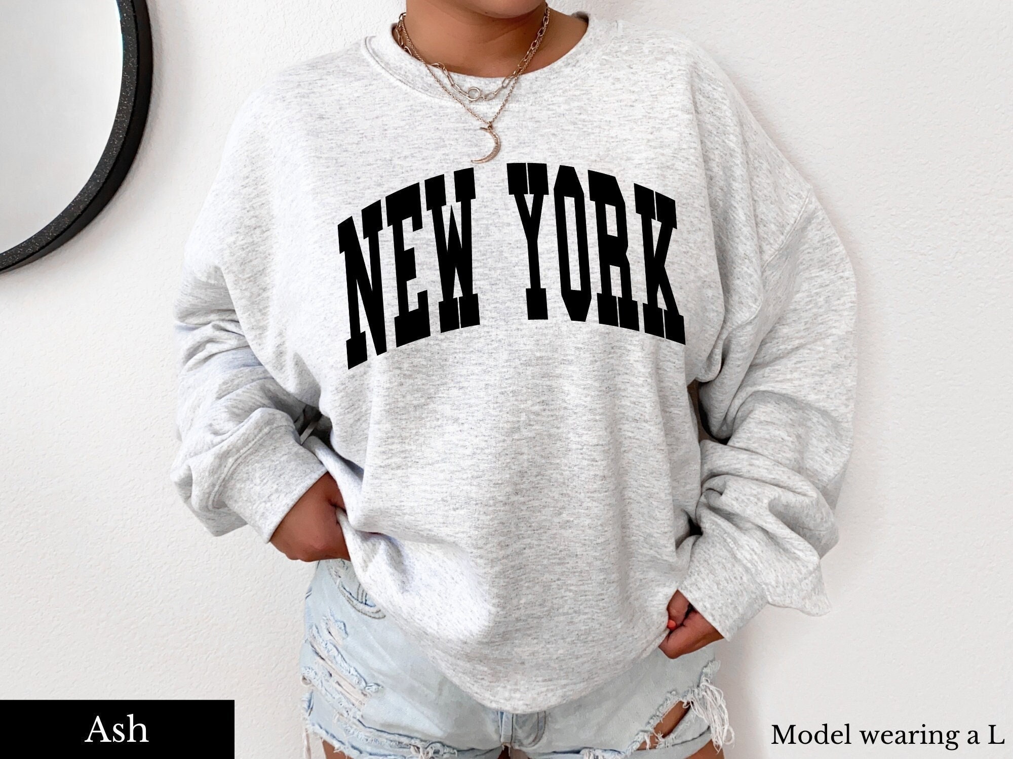 New York Crew Neck New York Sweatshirt New York Shirt Trendy New York Crew Neck New York Sweatshirt New York Shirt Trendy