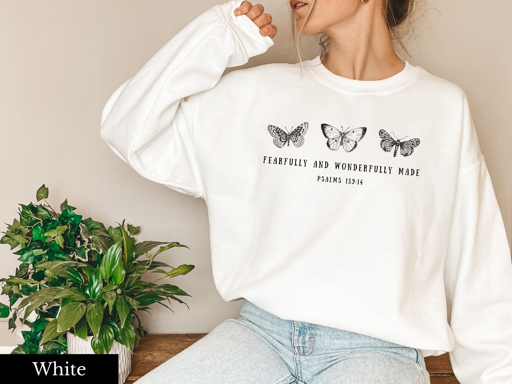 Christian Sweatshirt Butterfly Sweatshirt Butterfly Hoodie - Etsy
