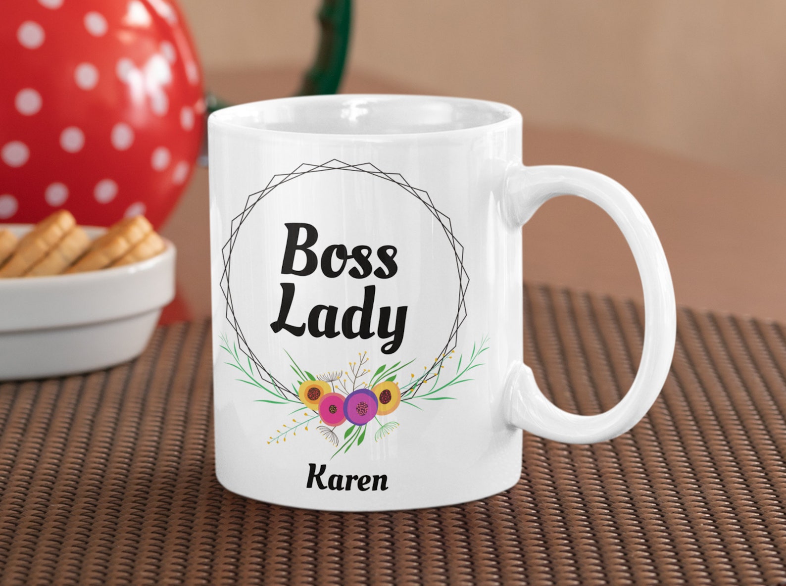 Boss Lady Personalized Coffee Mug Girl Boss Office Mugs Etsy