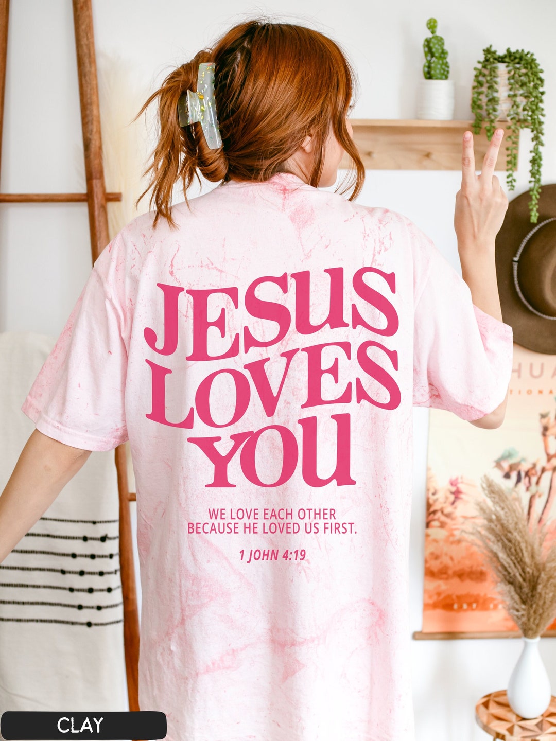 Jesus Loves You Comfort Colors Shirt Love Like Jesus Clothes Christian ...