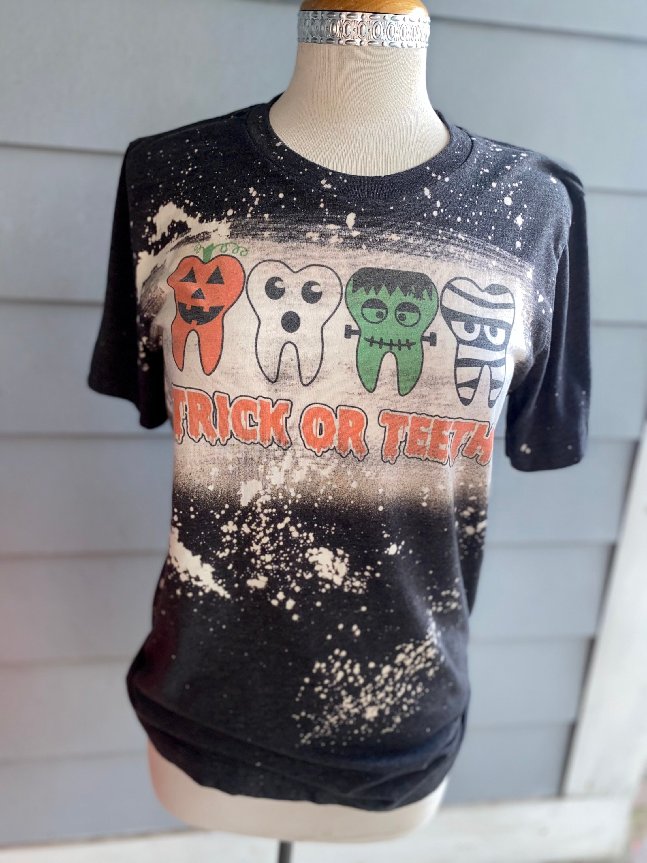 Dental Halloween Bleached Tee