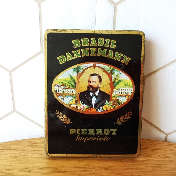 20 Dannemann Brasil, Pierrot Imperiale cigar tin, cigar box