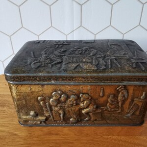 Antique tin, container Bekkers and Son Dordrecht