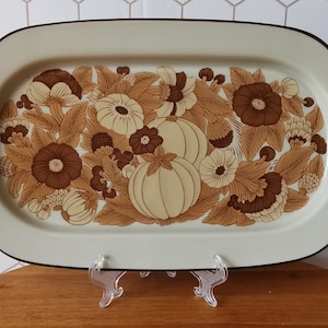 Rosenthal Studio Linie Germany, vintage serving dish with brown floral decoration