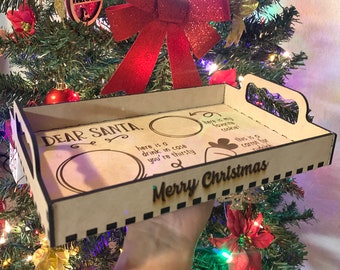 Personalized Santa’s Cookie Tray *FREE PERSONALIZATION* Free Shipping