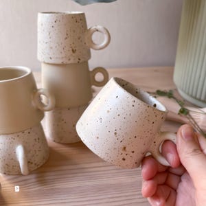 Ceramic Espresso Cups Set, Stoneware Espresso Cup, Espresso Cup Set, Handmade Coffee Cup , Gift For Coffee Lovers