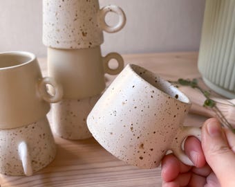 Ceramic Espresso Cups Set, Stoneware Espresso Cup, Espresso Cup Set, Handmade Coffee Cup , Gift For Coffee Lovers